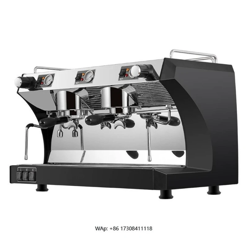 2 Group Espresso Professional Machine Stainless Steel Food Processing Machinery Italian Commercial Coffee Maker