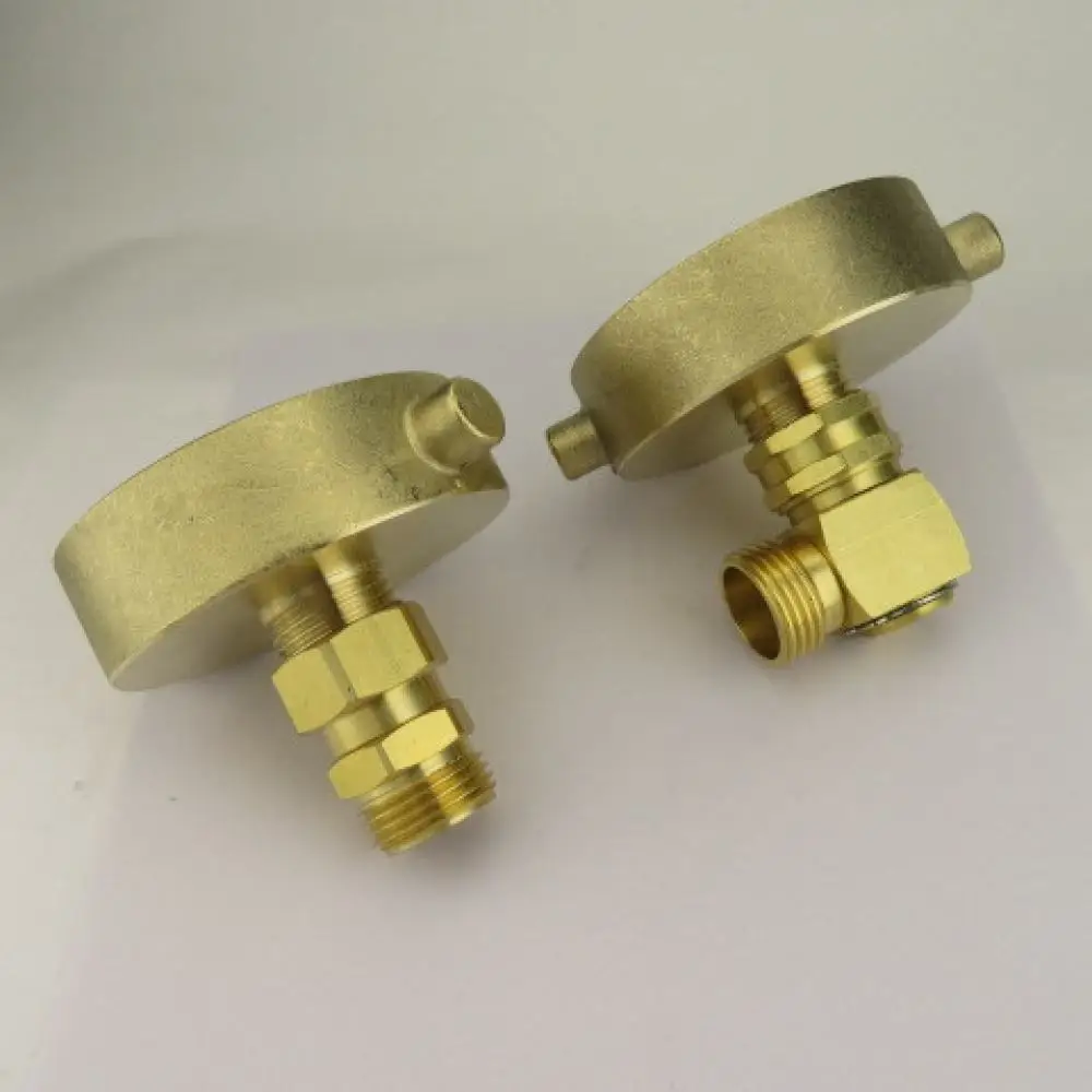 Heavy Duty Fire Hydrant To Garden Hose Connector Adapter 2 1 2 Inch NH Thread To 3 4 Inch GHT Durable Copper Coupling