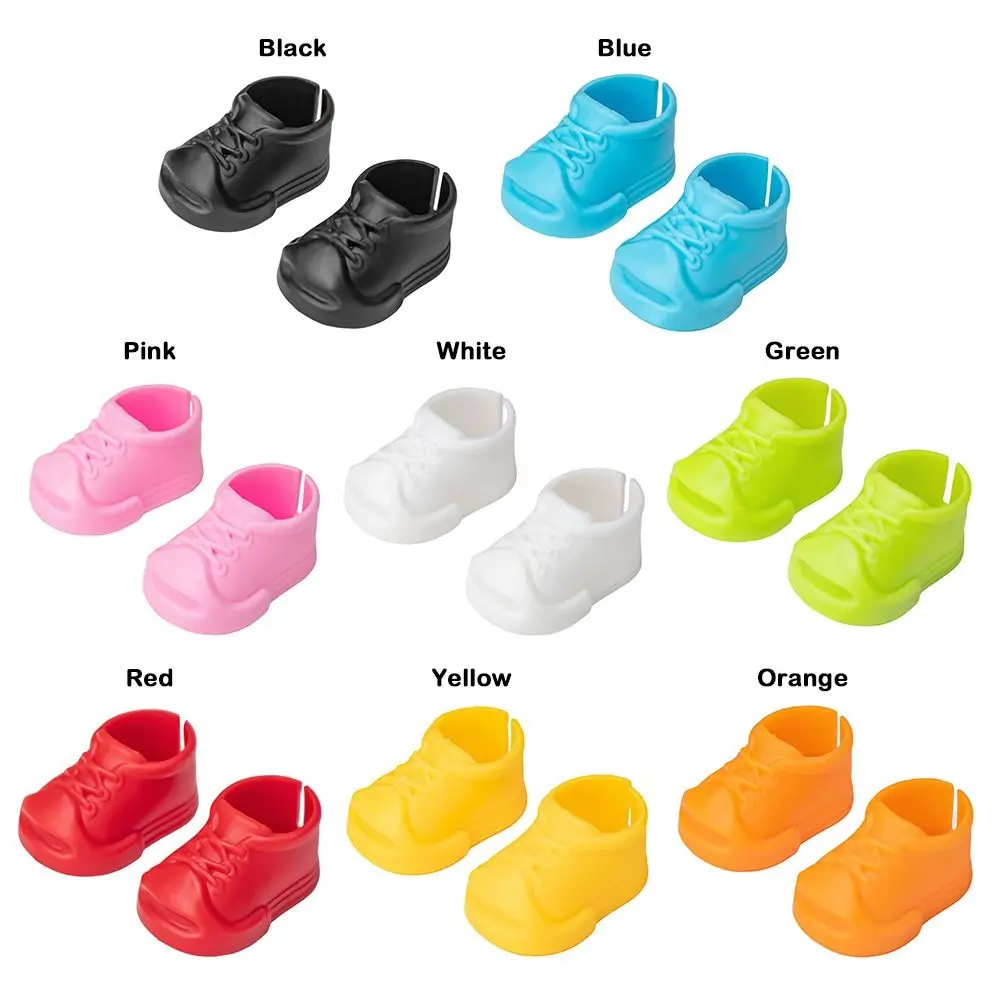 Per scarpe giocattolo bambola di peluche da 17 cm Uso domestico Giocattoli di peluche morbidi per scarpe Scarpe da tavola aperte Scarpe di plastica