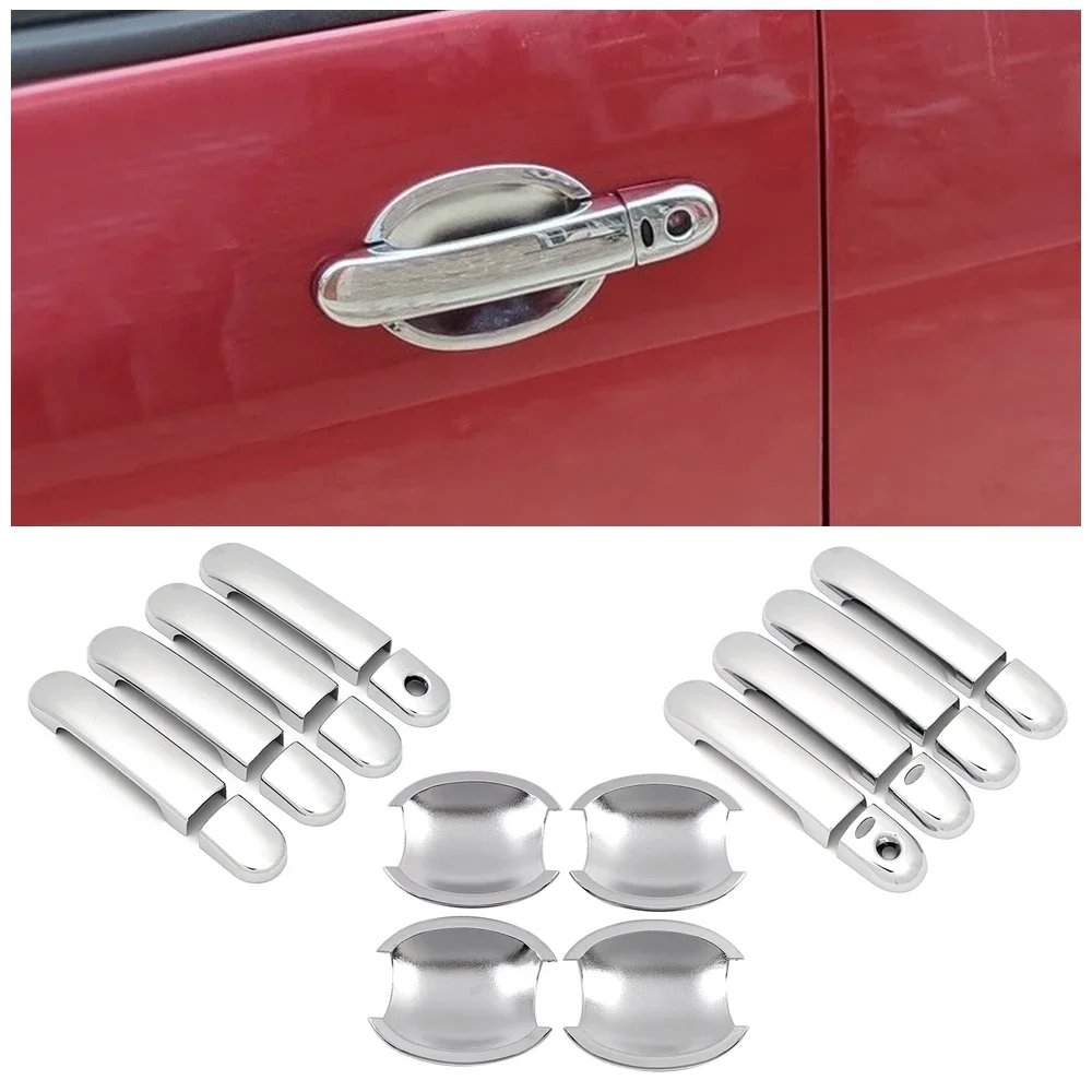 Für Nissan Note/Ton 2005-2013 E11 Chrom Türgriff Abdeckung & Tür Schüssel Abdeckung Auto Styling 2006 2007 2008 2009 2010 2011 2012