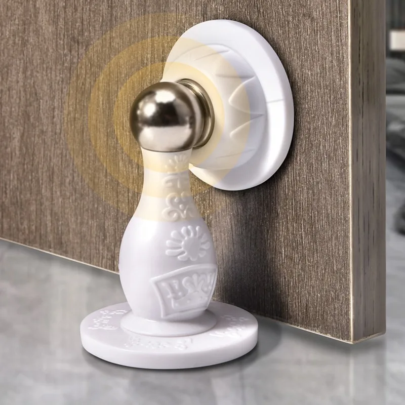 سدادة الباب المغناطيسي لا لكمة الباب الوفير سدادة حامل الباب سيليكون الباب شفط المضادة للتصادم يندبروف الأجهزة المنزلية #2