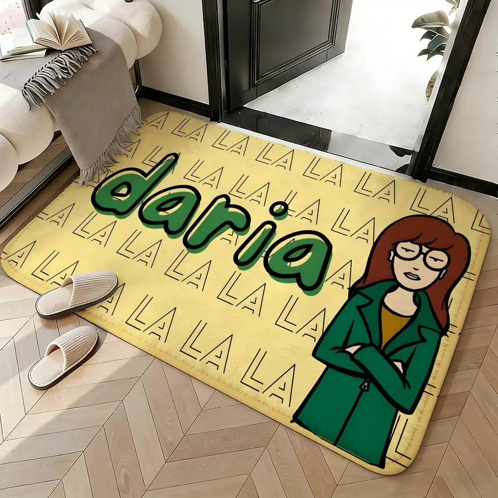 Soft Absorbent Non-Slip Rug Cartoon Daria Floor Mat Home Decor Doormat Bedroom Floor Mat Shower Carpet