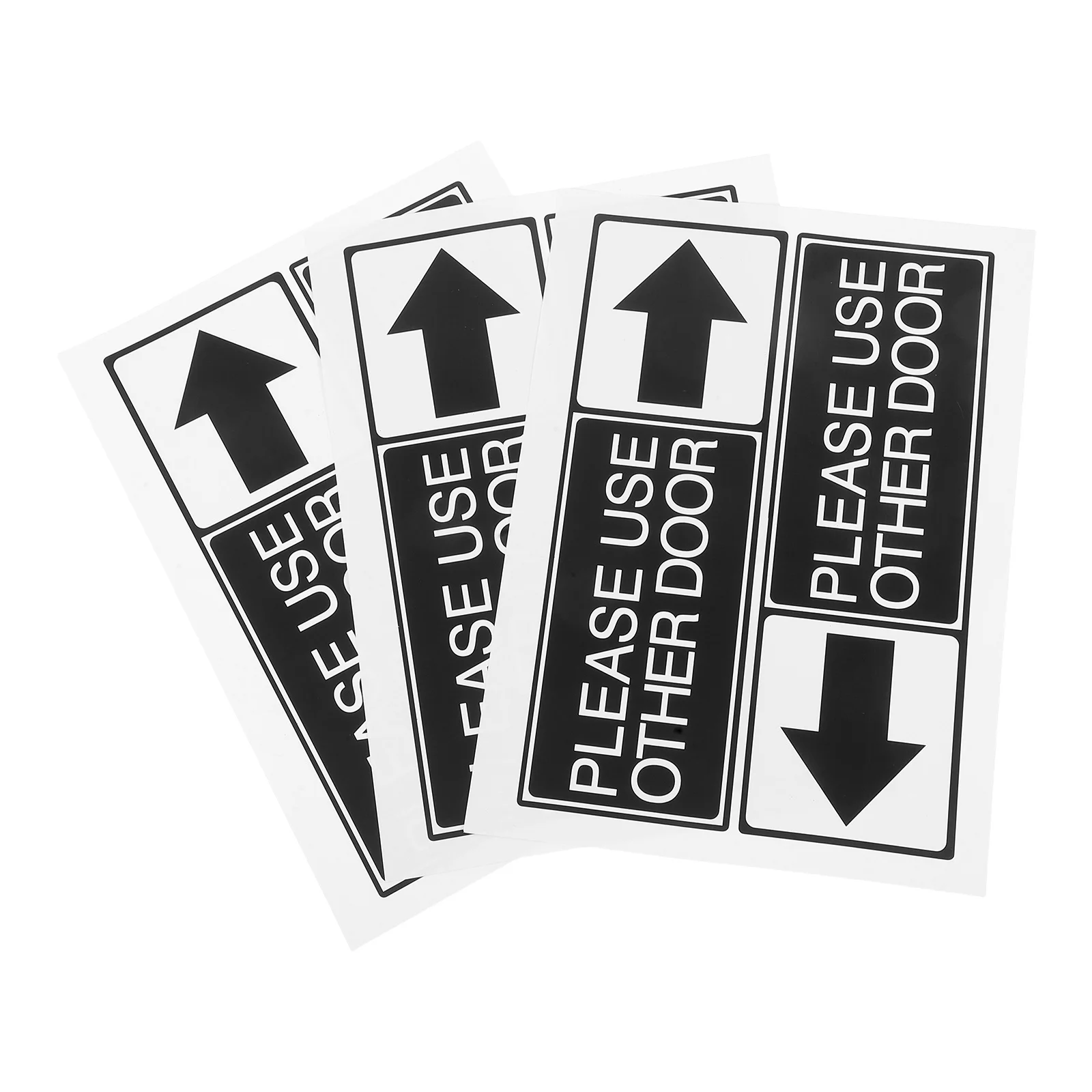 6 قطعة مؤشر اتجاه الفتح ملصق ذاتي اللصق مقاوم للماء بولي كلوريد الفينيل ملصق مائي لمكتب مدرسة مستشفى مدخل الأعمال السهم #5