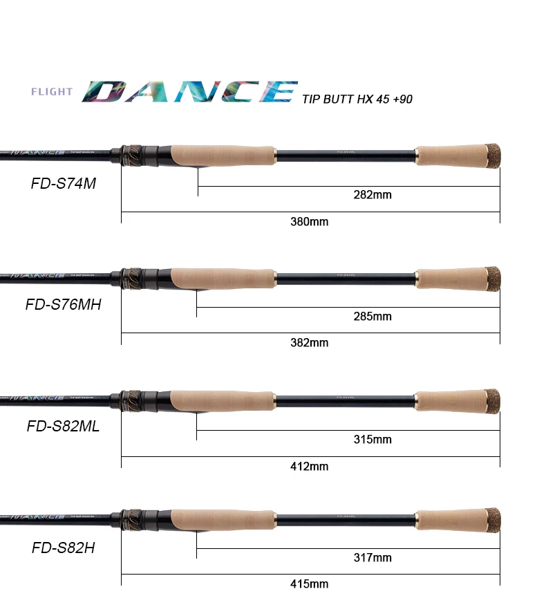 PURELURE DANCE S822H ML H Spinnrute für Bass High Carbon Long Throwing Angelrute im FUJI-Zubehör, Plus Spinnrolle – Detail 13