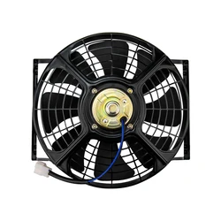 Universele 10 Inch Radiator Fan 12V 24V Slanke Radiator Elektrische Koelventilator A/C Ac Auto Air conditioning Truck Auto Voertuig