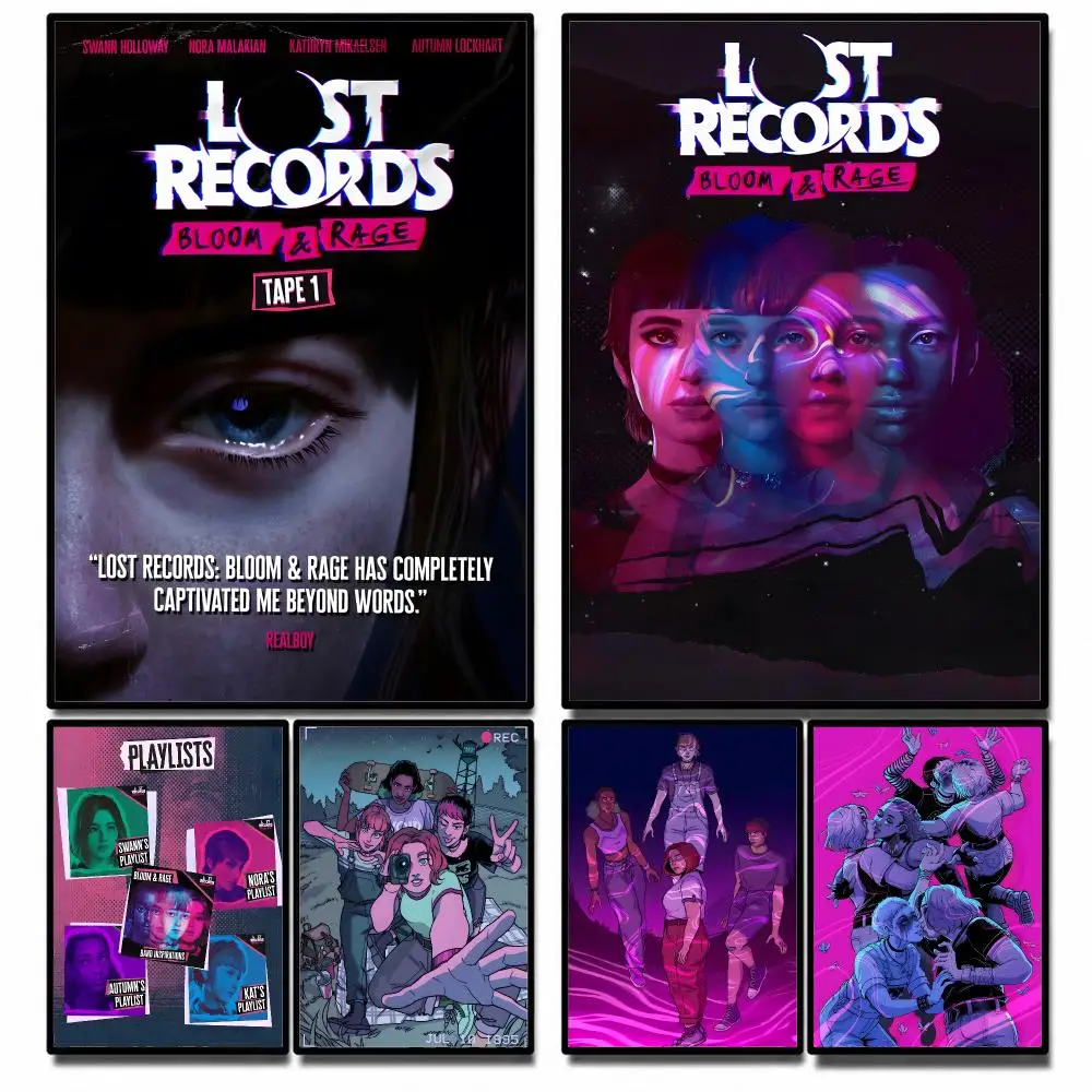 Game Lost Records Bloom & Rage Poster High-definition poster stickers, suitable for bedroom, living room, home decoration