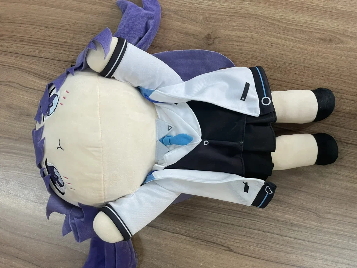 45Cm Blauw Archief Hayase Yūka Anime Papa Figuur Pluche Pop Kussen Cartoon Kleding Jurk Up Katoenen Poppen Knuffels Speelgoed Kerstmis Cadeau