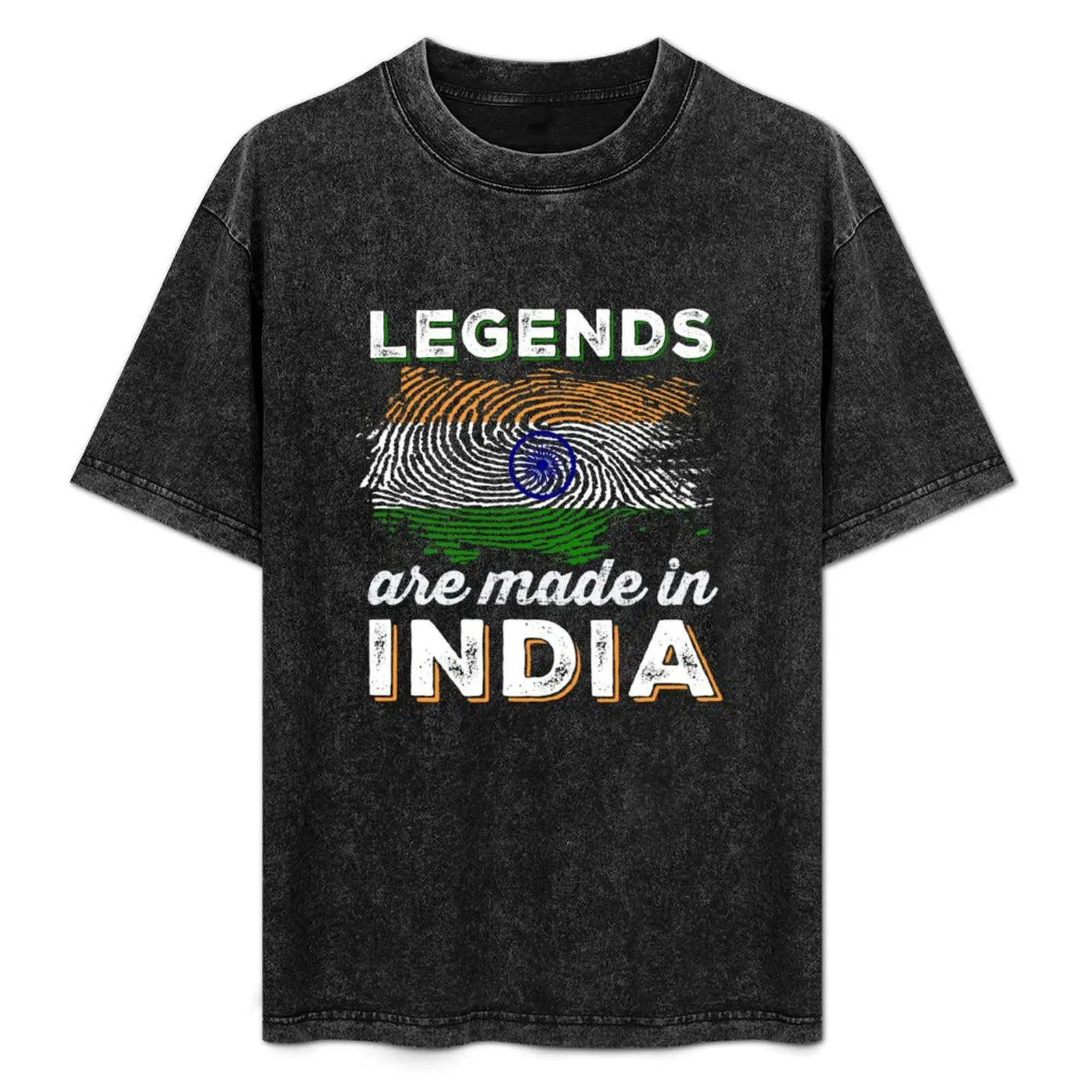 

Legends are made in India T-Shirt Retro Style Print Casual Top