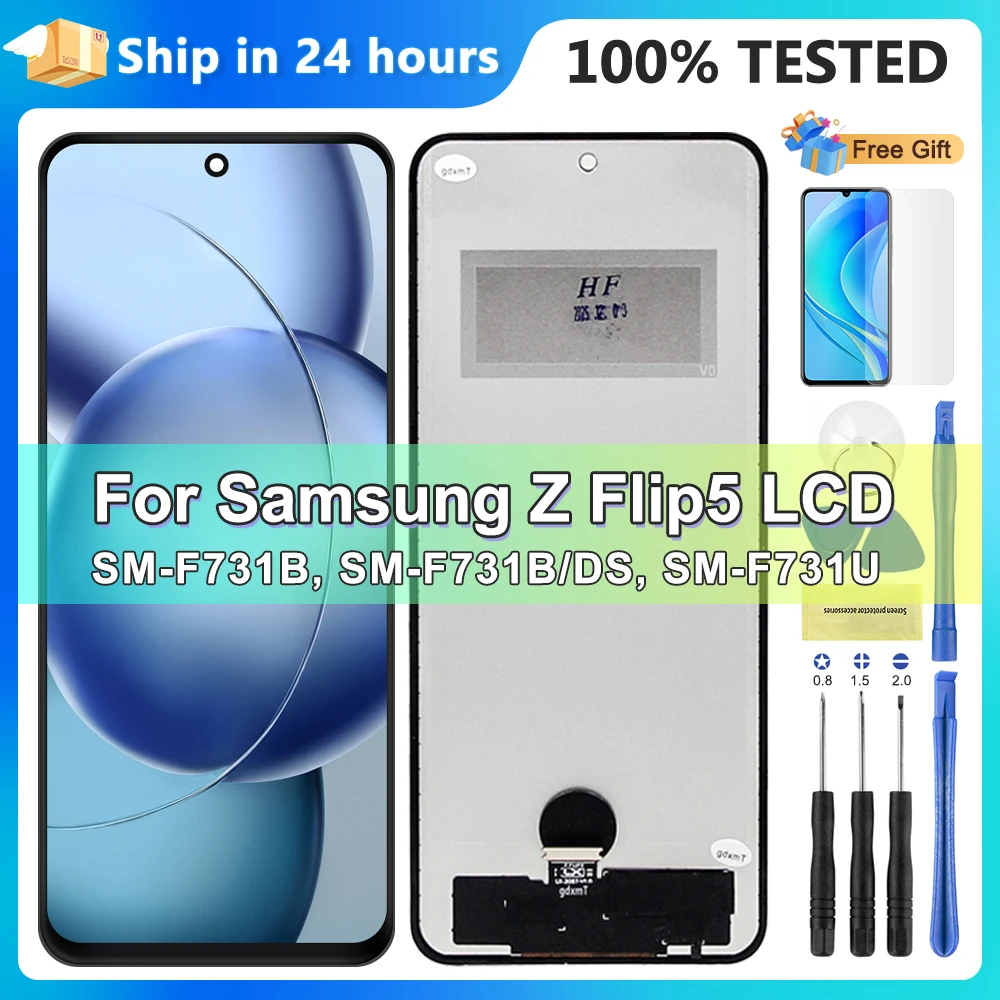 for-samsung-z-flip5-sm-f731b-sm-f731u-sm-f731f-f731-sm-f731u-lcd-display-touch-screen-digitizer-assembly-replacement