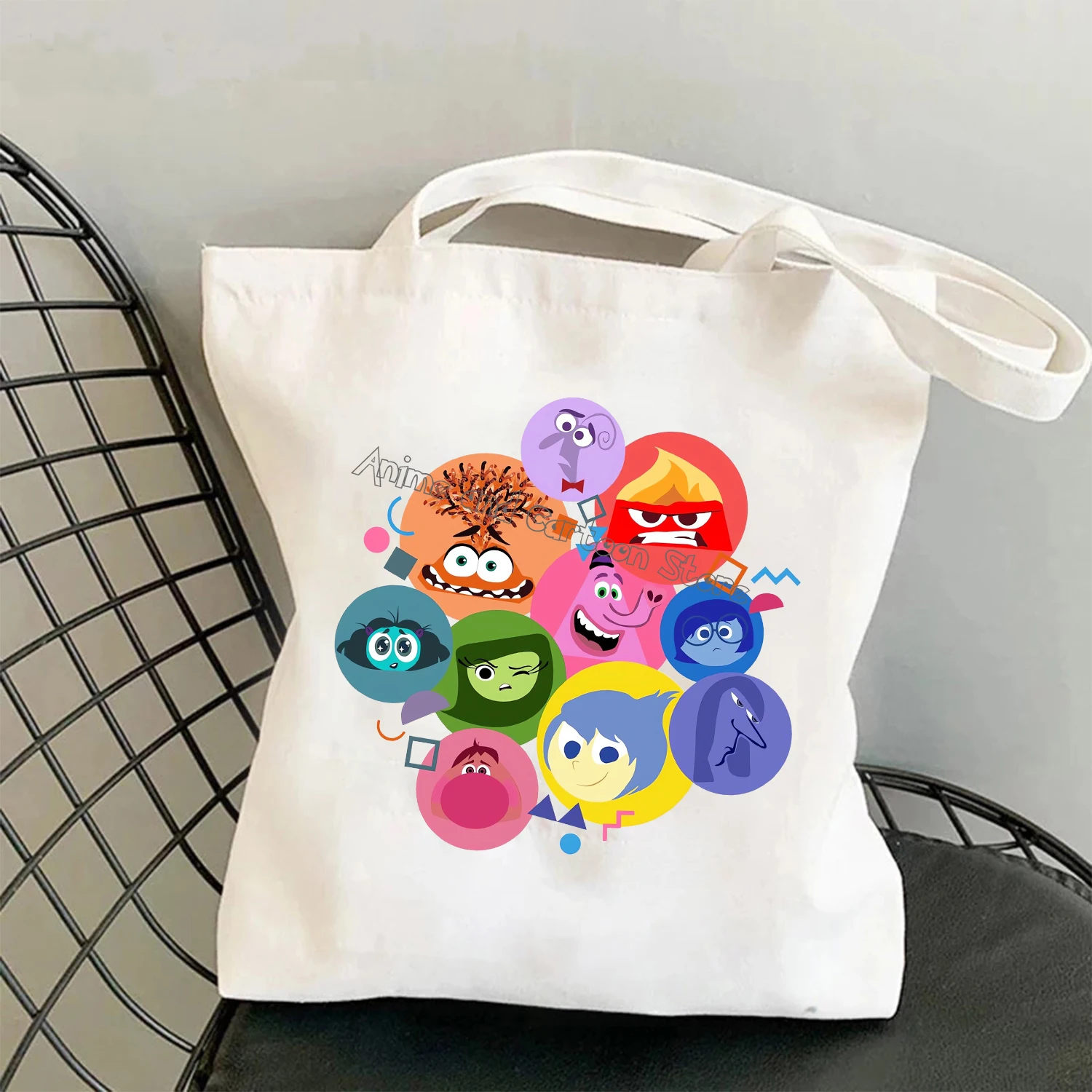 Inside Out 2 borse di tela Cute Disney Cartoon stampato borse a tracolla borse a tracolla per le donne Shopping Bag borsa da viaggio regalo