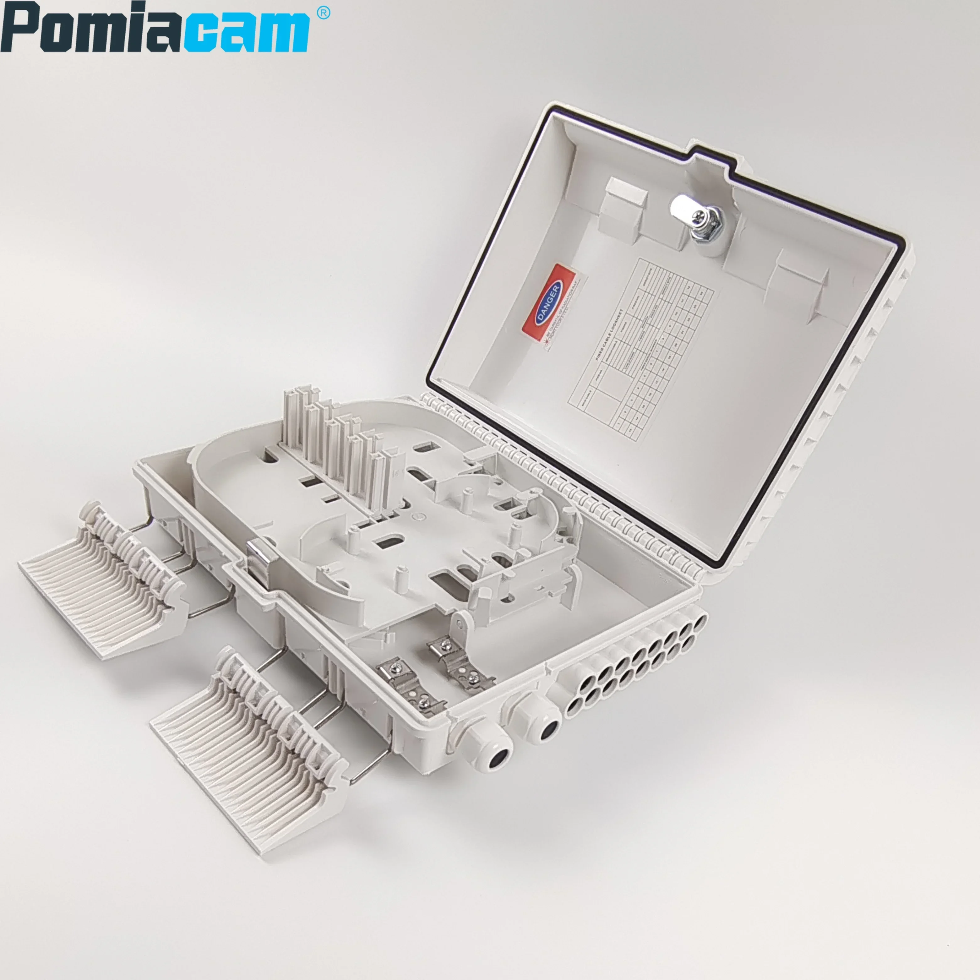 YY-F1 16 Kern wasserdichte Stecker Box Halterung Stil weiße Faser Spleißbox Faser Box 16 Kern Nickerchen Box IP65 SC Simplex/LC Duplex