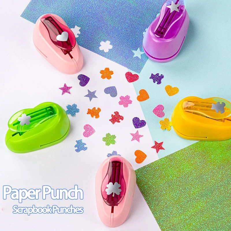 Mini Scrapbook Punches Handmade Cutter Card Craft Calico Printing DIY Flower Paper Craft Punch Hole Puncher Cutter Perforator