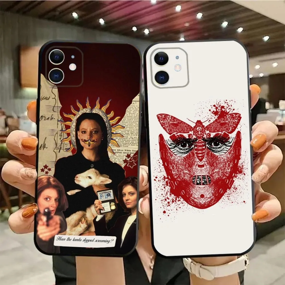 Film The Silence of the Lambs Phone Case For iPhone15,14,13,12,11,Pro,Max,Plus,Mini,X,XS,XR,8,7,6,S,Plus,SE Soft Black Case