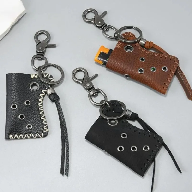 

Винтажный чехол для зажигалки из искусственной кожи, брелок для зажигалки, портативный защитный рукав, аксессуар для поясной сумки