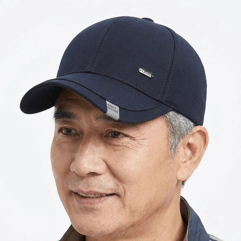 

Casual Solid Color Baseball Cap Adjustable Sunscreen Men Peaked Hat Korean Style Versatile Sunshade Casquette Father