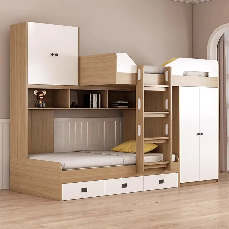 Dislocation bunk bed bunk bed with wardrobe, bunk bed 5