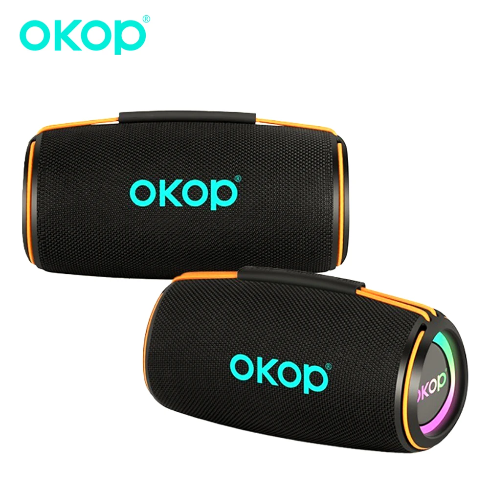 

OKOP Bluetooth Speakers 30W Enhanced Bass Portable Outdoor Wireless Speaker IP1Waterproof Shower Speaker Bluetooth5.3 RGB Lights