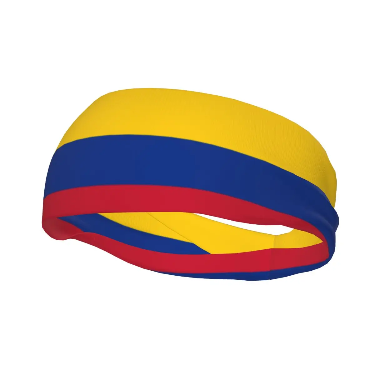 Flag Of Colombia Elastic Hair Band Yoga Headband Makeup Hair Hoop Headwrap