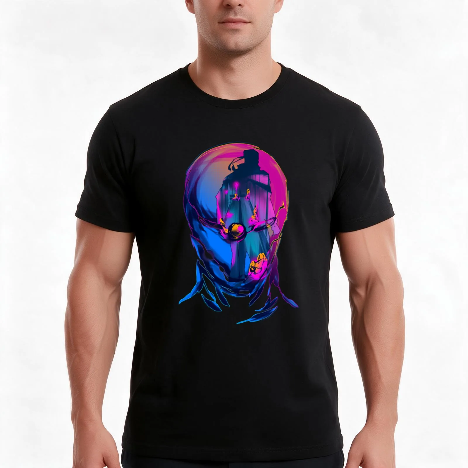 On the way to see the scientist T-Shirt Summer Casual Cotton Tee Oversized Streetwear Tops Vintage Graphic Print 100% Cotton