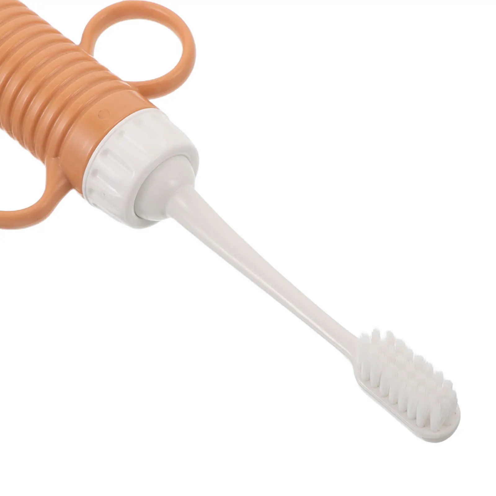 Ergonomic Adaptive Toothbrush for Elderly and Disabled Adults Soft Bristles Easy Hold Design with Finger Loops Strap Replaceable