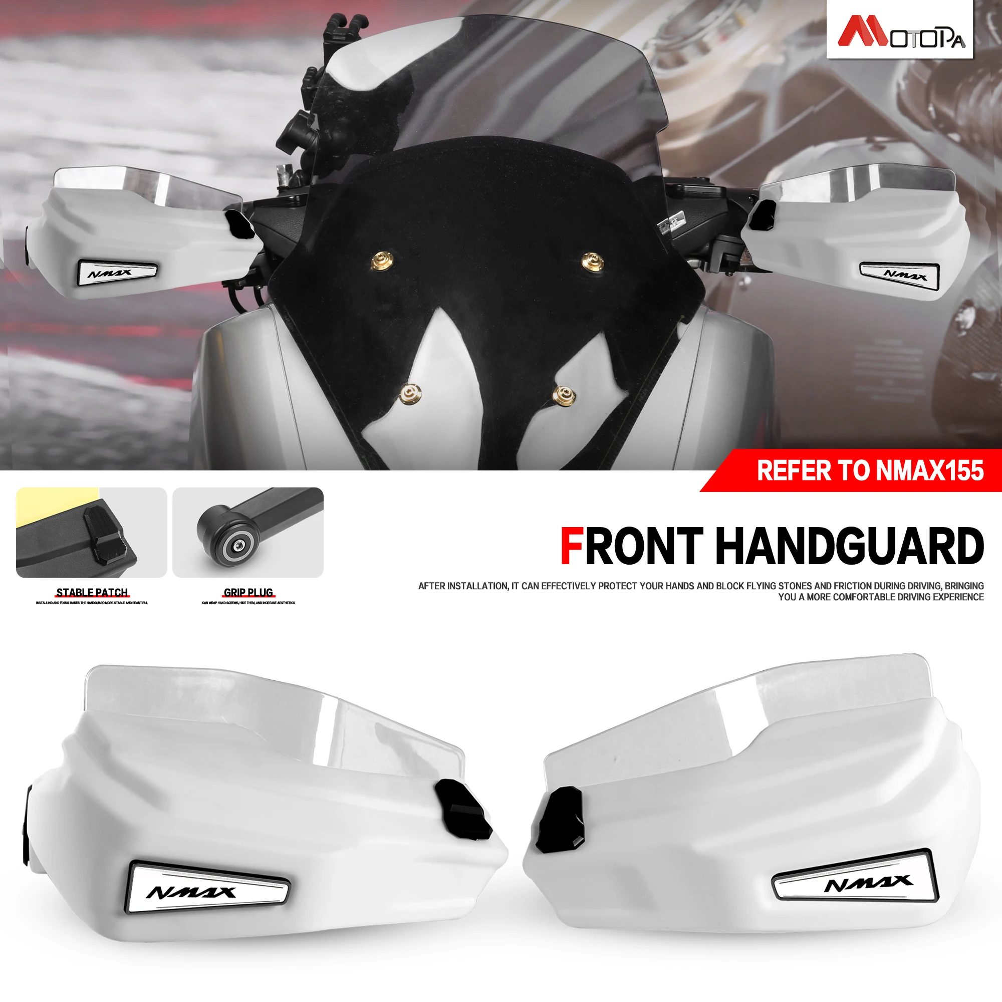 

Motorcycle for NMAX155 Accessories handguard handguards plastic hand guard Shield For YAMAHA NMAX155 NMAX 155