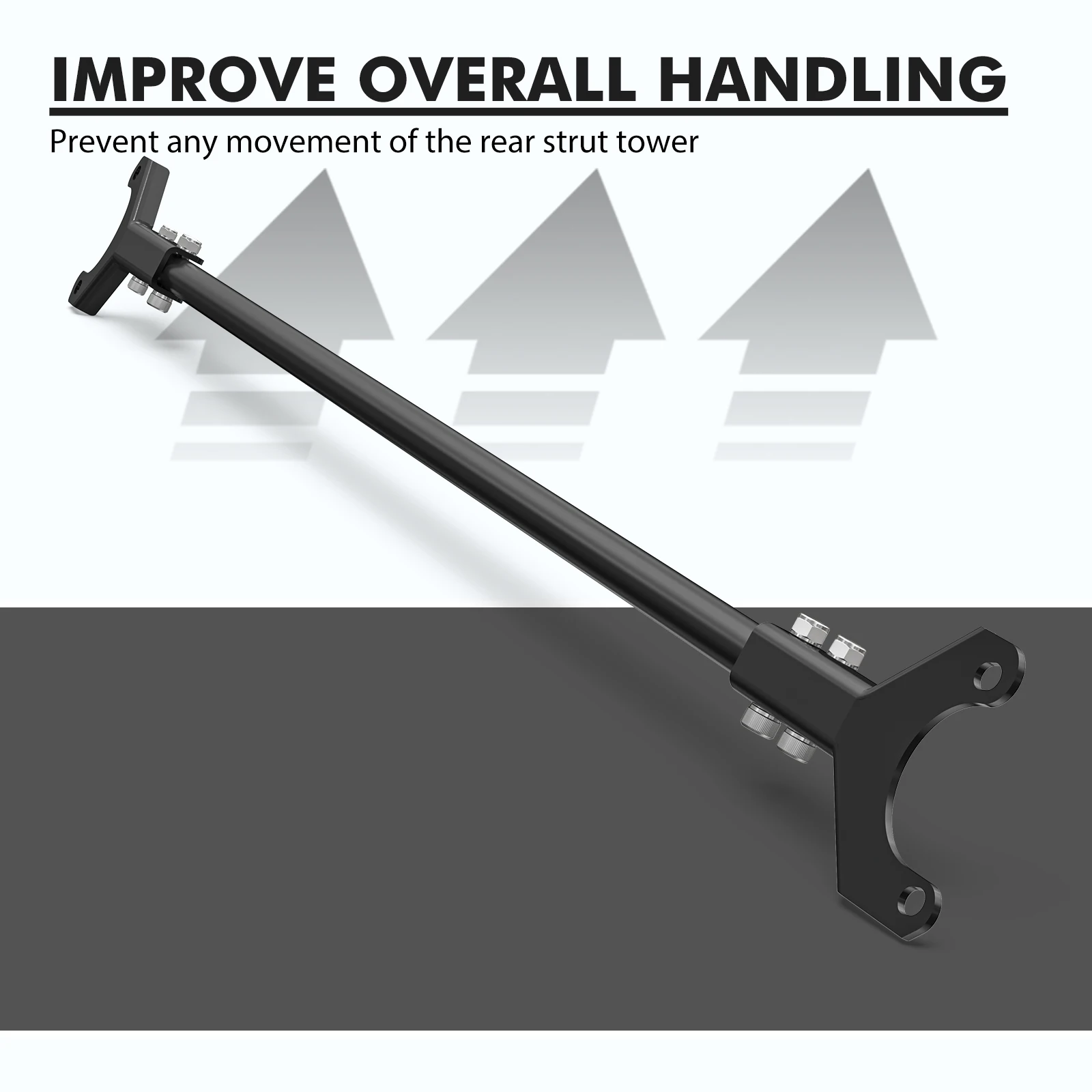 BEVINSEE Rear Tower Strut Bar Brace for BMW E46 3 Series 328i 330i 323i 325i 323ci 325ci 328ci 330ci 1999-2006