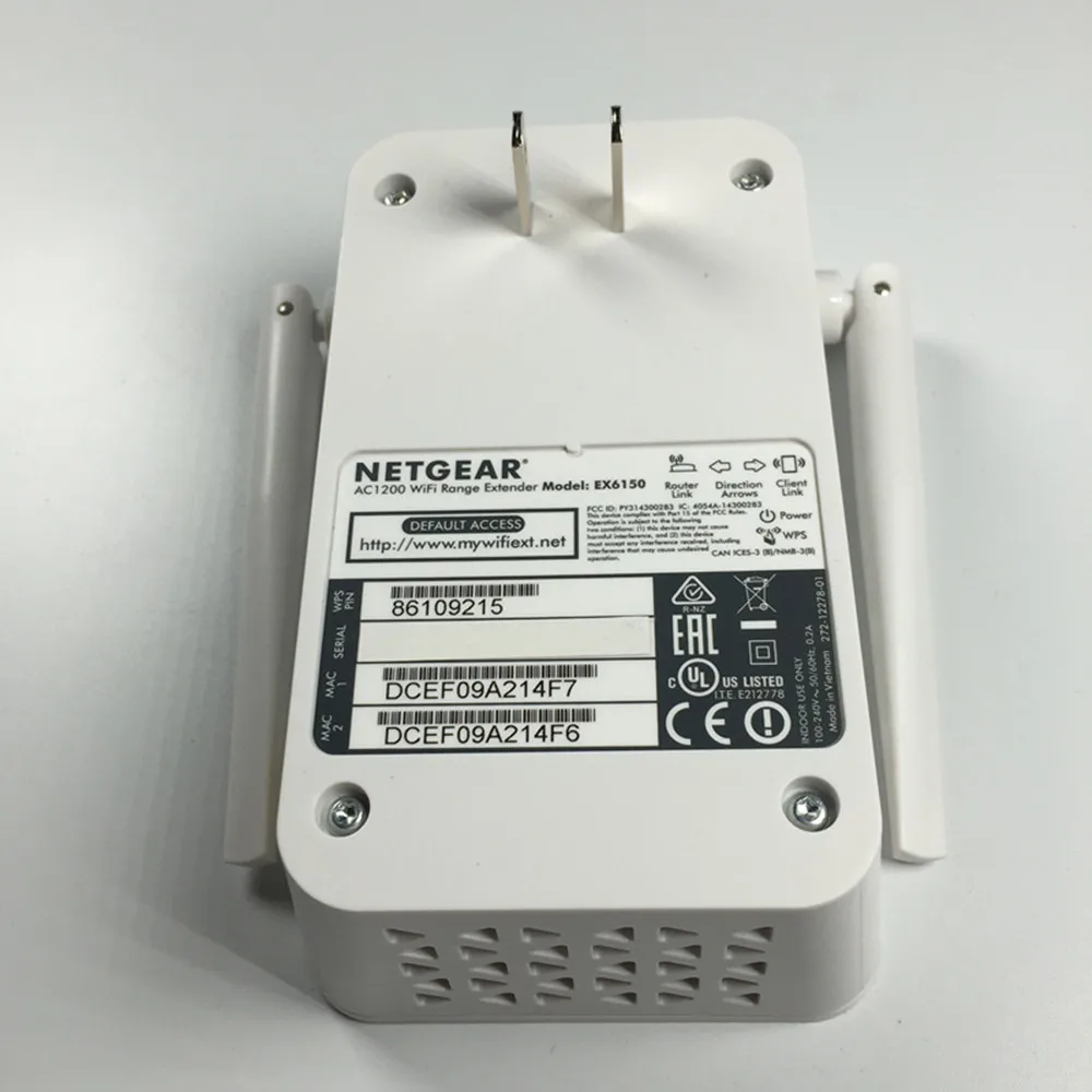 EX6150 V2 AC1200M Dual Band Wireless Extender WiFi Signal Booster For Netgear