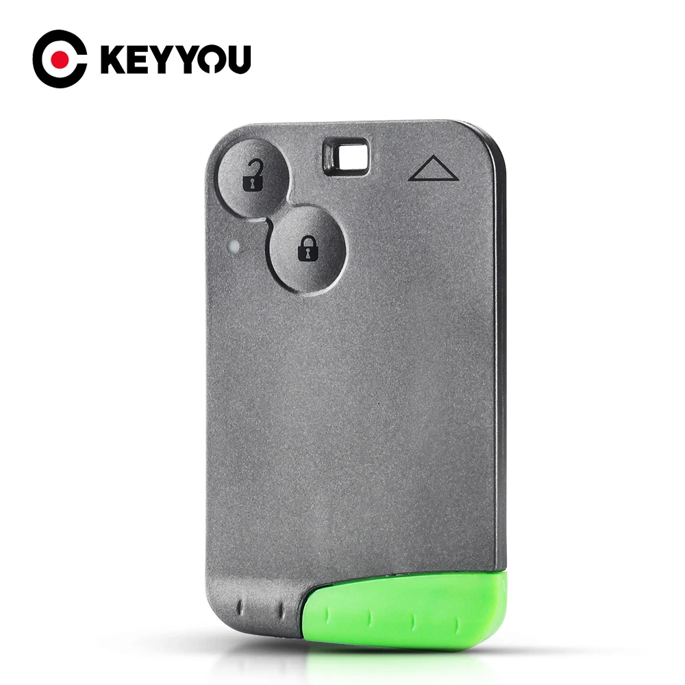 

KEYYOU 10Pcs Car Remote 2 Buttons protective Case key shell Cover For Renault Laguna Espace Smart Card With Key Blade