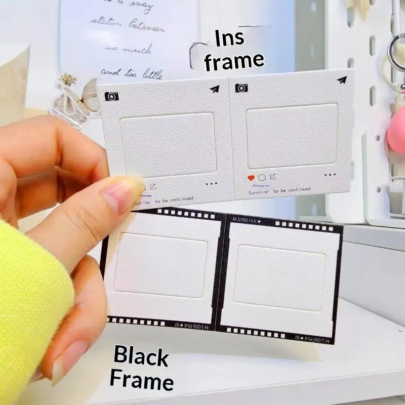 10PCS Copy Key Ring Clips 135 Reversible Holographic Paper Clips Gift Presentation Positive And Negative Clips
