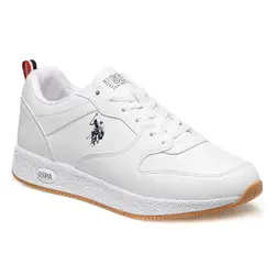 Personalized and Comfortable White U.S Polo Angel 23KA Men's Daily Sneakers With 2024 Trend New Season Model Polyurethane Shoes