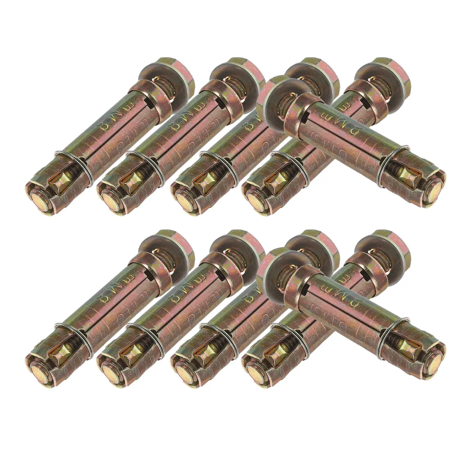 

12 Pcs Heavy Duty Expansion Bolts Zinc Plated Q235 Steel Anchor Shield Bolt for Construction Heavy