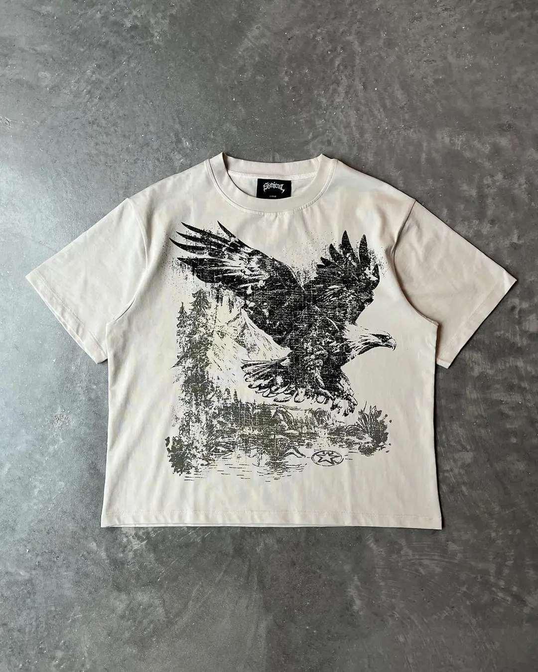 Harajuku eagle printing oversized t shirt Women Streetwear Grunge graphic t shirts pro choice Goth gothic Y2k Tops men clothing