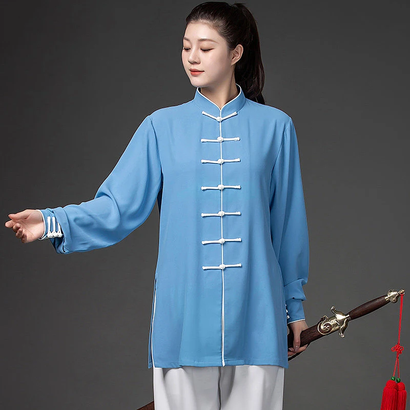 Premium High-End Unisex Tai Chi Practice Uniform Spring/Autumn 2026 New Color Block Comfort Fit for Performance & Daily Practice