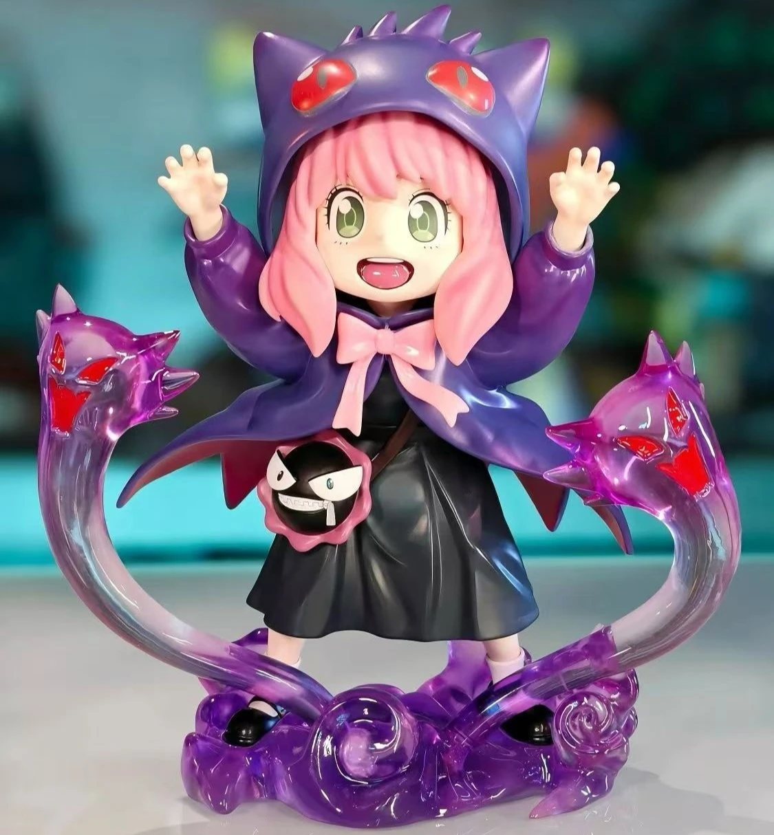 Animation Nia COS spy Gengar ornaments play house figures peripheral desktop decoration ornaments model children's gifts