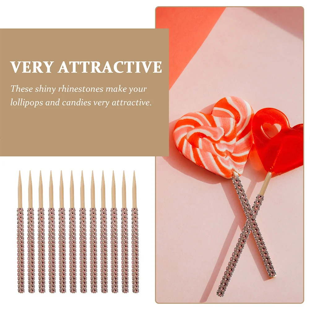 

32Pcs Decorative Apples Sticks Multi-Function Lollipop Sticks Delicate Candy Stick Festival Supplies Safe to Use