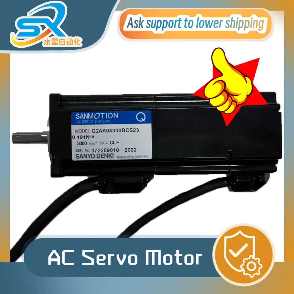 SANYO Q2AA04006DCS23 Mini AC Servo Motor Hot Selling with Factory Inspection Video Available for Inquiry