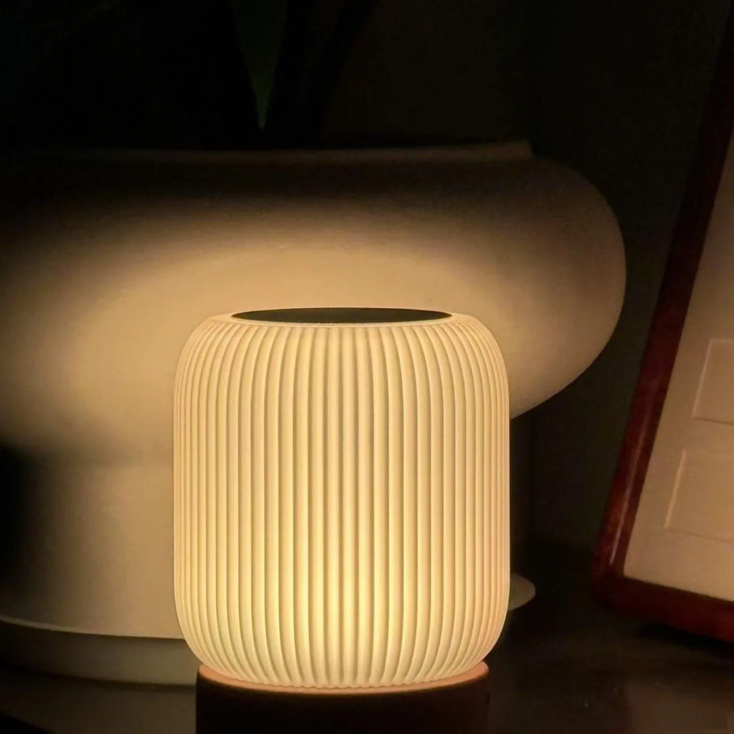 Portable Dimmable Tri Color Bed Lamp Simple Night Touch Small Night Light Suitable for Bedrooms and Living Rooms