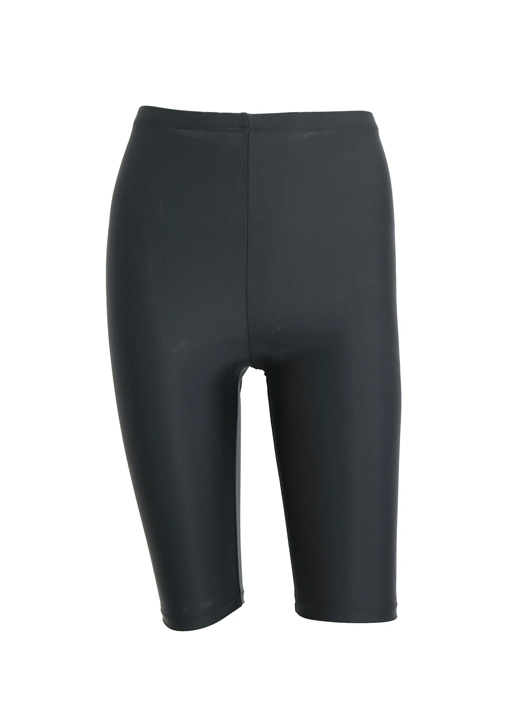 Bermuda feminina speerise de nylon spandex 3/4, comprimento, preto, justa, calções para adulto