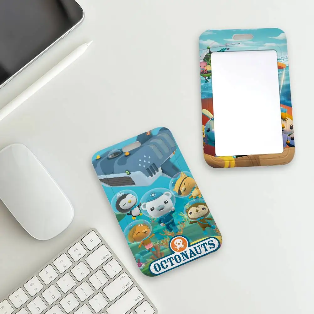 New O-Octonauts Cartoon Card Holder Student Campus Meal Cards Public Transport Subway Cardcase