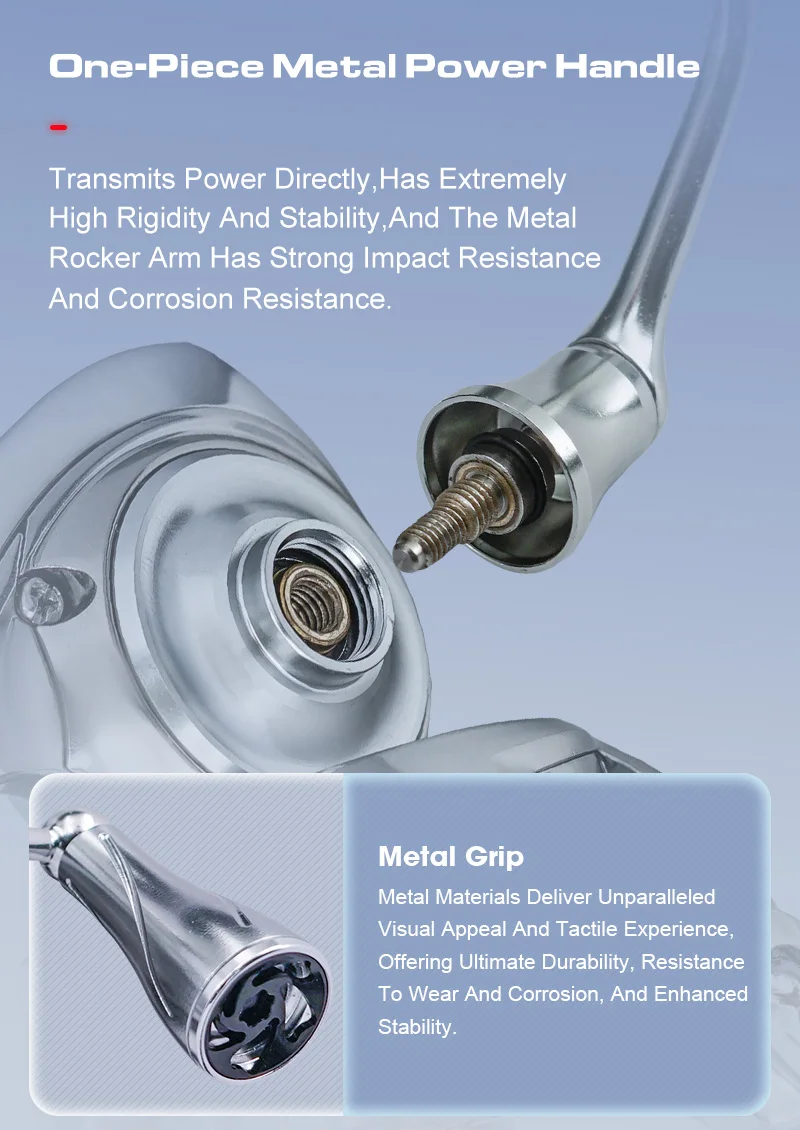 Seasir Expert Spining Angelrolle, ultralanger Wurf, 1500S-4000S, 10+1BB, 5,2:1 einteiliger Metall-Power-Griff, Süßwasser, Salzwasser – Detail 13