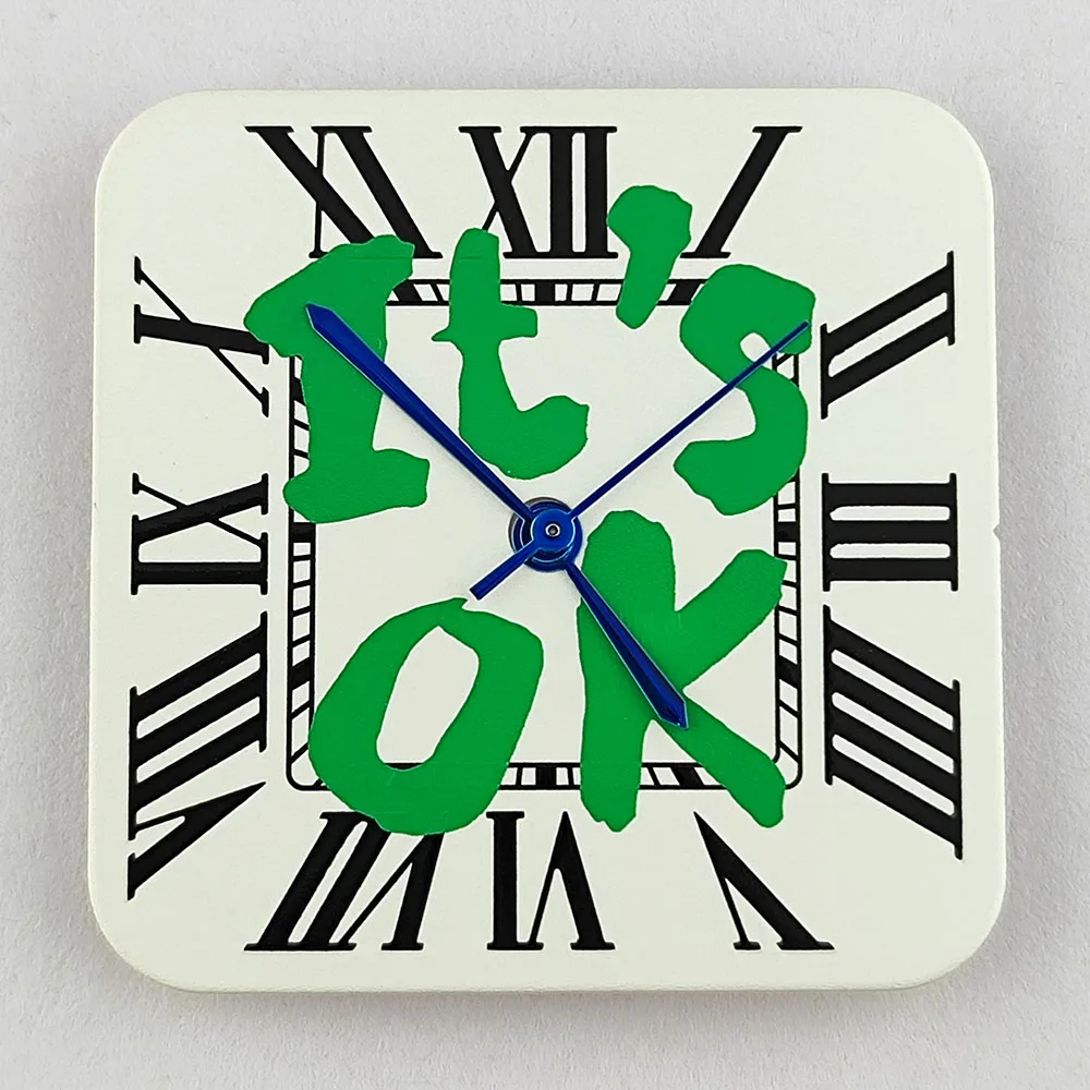 قرص ساعة NH35 قرص مربع أرقام رومانية قرص مخصص مناسب لملحقات ساعة الحركة NH35