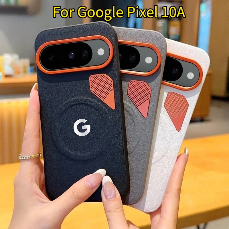 

High End Business PU Leather for Magsafe Case for Google Pixel 10A 10 Pro XL 10 Pro Wireless Charging Protect Shockproof Cover