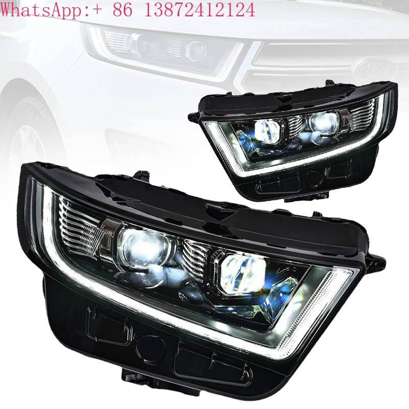 

LED Auto Headlights for Ford Edge 2015-2018 35W Plug and Play Car Lamps Plastic Xenon HID Headlamp