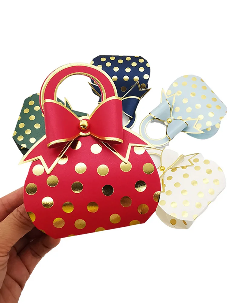 20/30/50PCS Polka Dot Bogen Candy Box Verpackung Hochzeit Braut Kind Geschenk Für Gast Baby Dusche geburtstag Party Gefälligkeiten Dekor Liefert – Detail 1