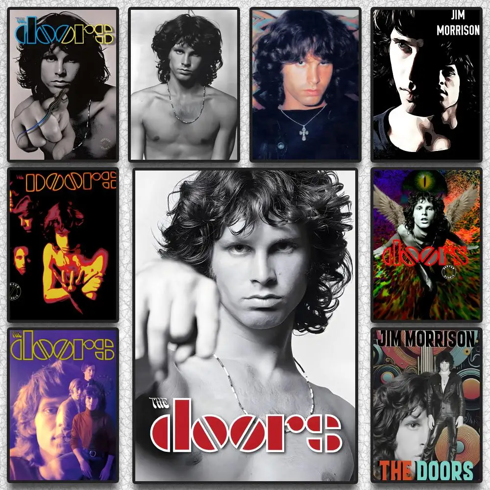 

Rock Band D-Doors Jim Morrison Poster Artistic Design Premium Wall Decor For Bedroom Living Room Home Aesthetic Gift
