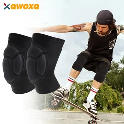 1 Pair Thick Sponge Anti-slip Protective Knee Pads Protective Gear for Adult/Youth, Knee Pads for Gym Skateboarding Cycling Bike