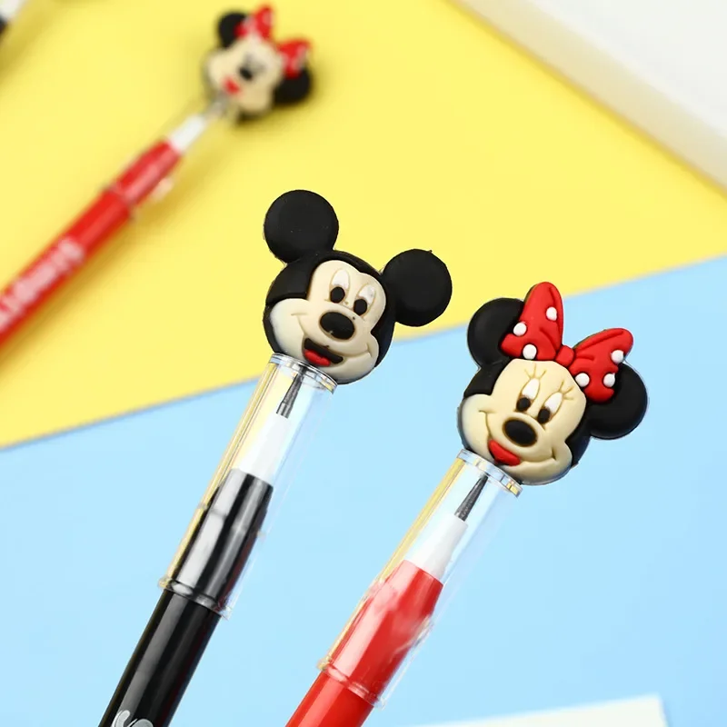 Imagem -04 - Disney Mickey Mouse Cartoon Lápis Caixa de Recarga para Crianças Aprendizagem e Escrita Suprimentos 48 Pcs