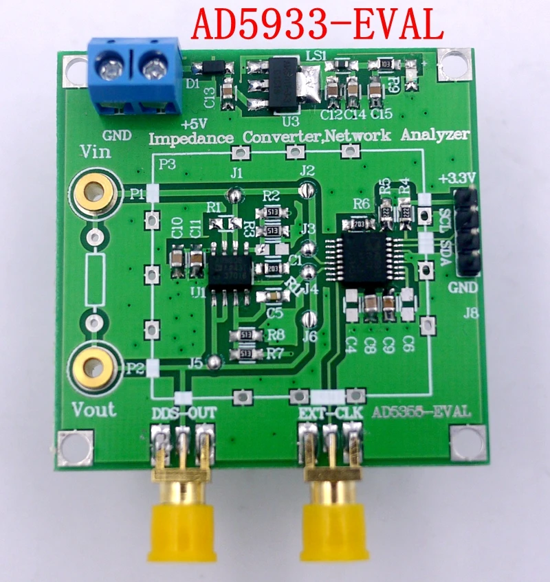 AD5933 Impedance Converter, Network Analyzer Module 1M Sample Rate 12bit Resolution, Measuring Resistance