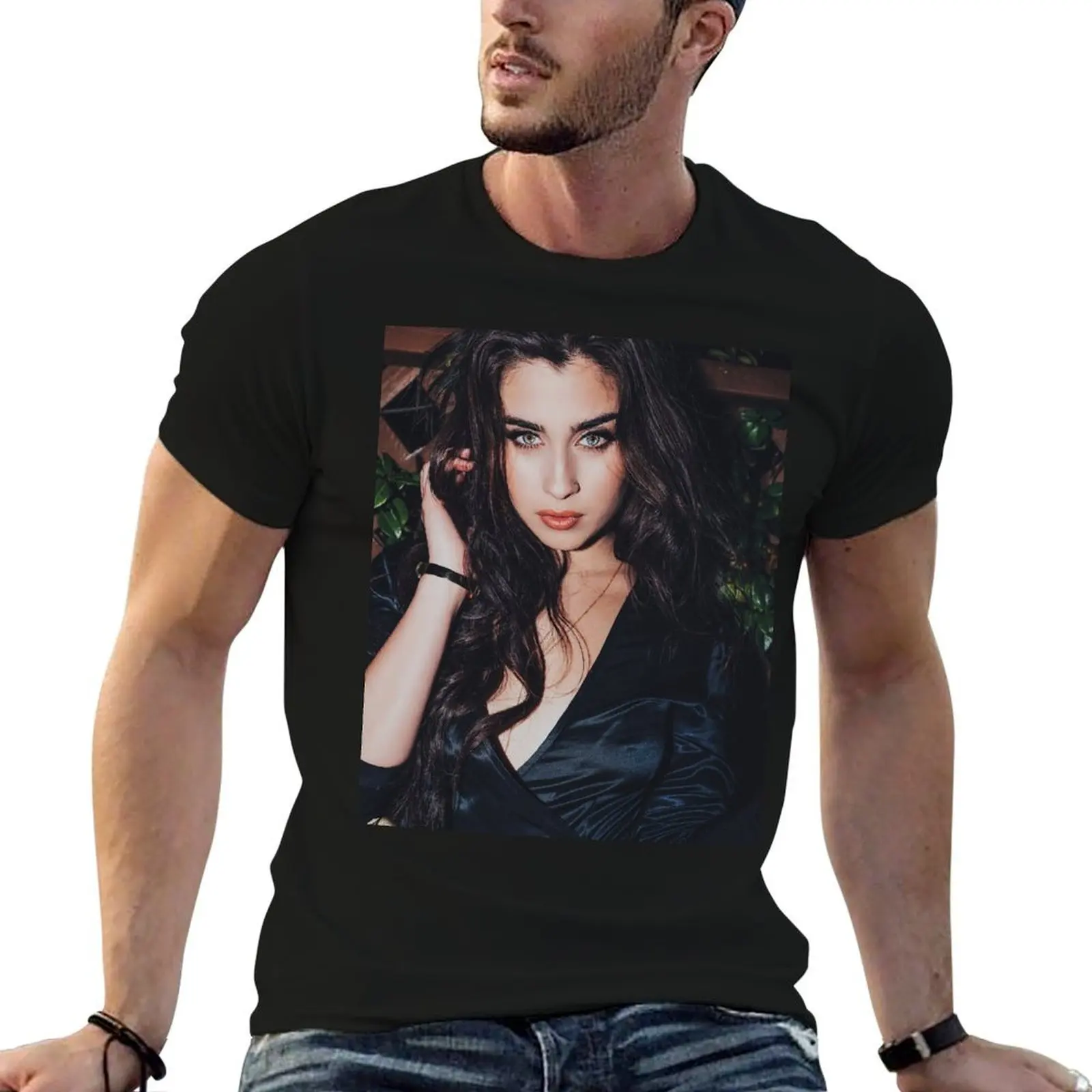 Lauren Jauregui- Kode Mag Camiseta personalizada, camiseta masculina, camisetas de designer para homem, camiseta de algodão
