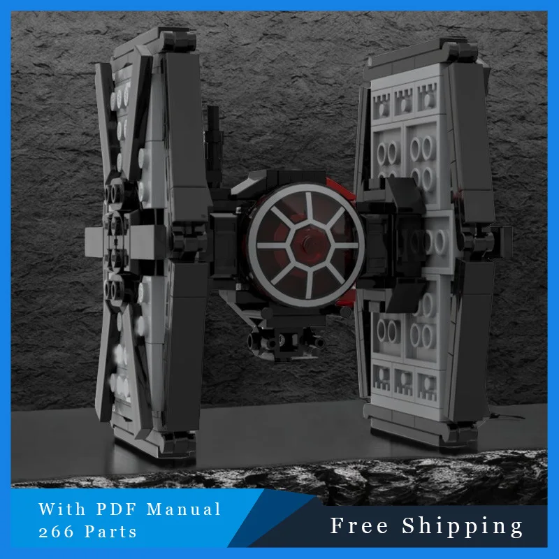 Bloc de construction modulaire, série de guerre MOC, technologie de vaisseau spatial de Combat, modèle d'assemblage créatif, jouet pour enfants, cadeau de Festival, 266 pièces